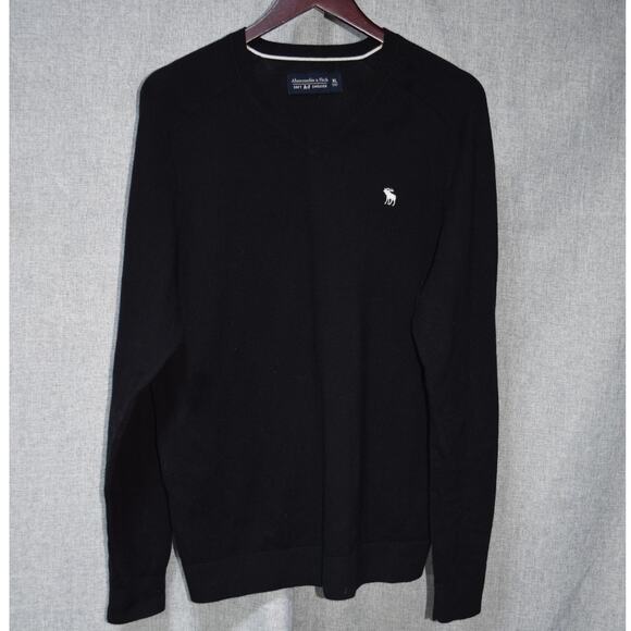 Abercrombie & Fitch Other - Abercrombie & Fitch Soft AF Black V Neck Sweater XL